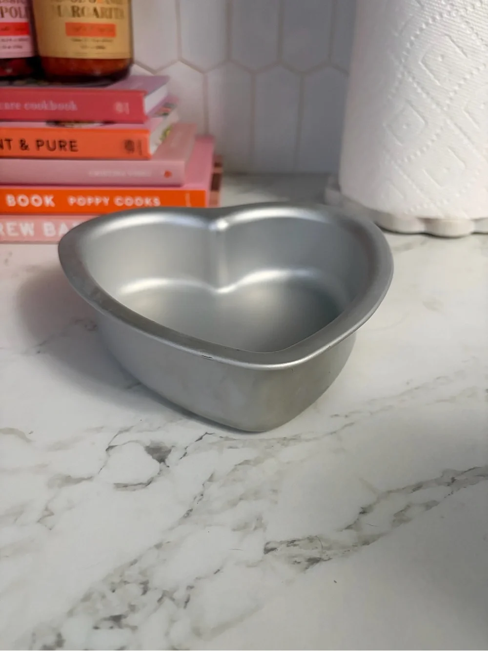 Heart-Shaped Nonstick 6x2” Cake Pan - Silver
